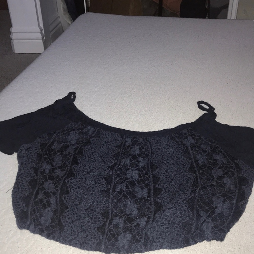 Navy off the shoulder top